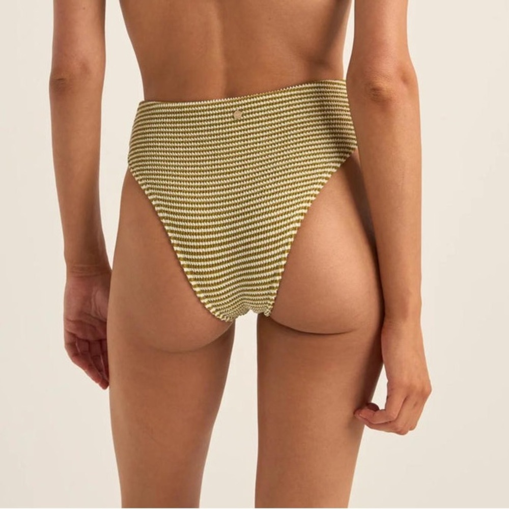 Rhythm High Waist Ribbed Bikini Bottom - Picture 2 of 9